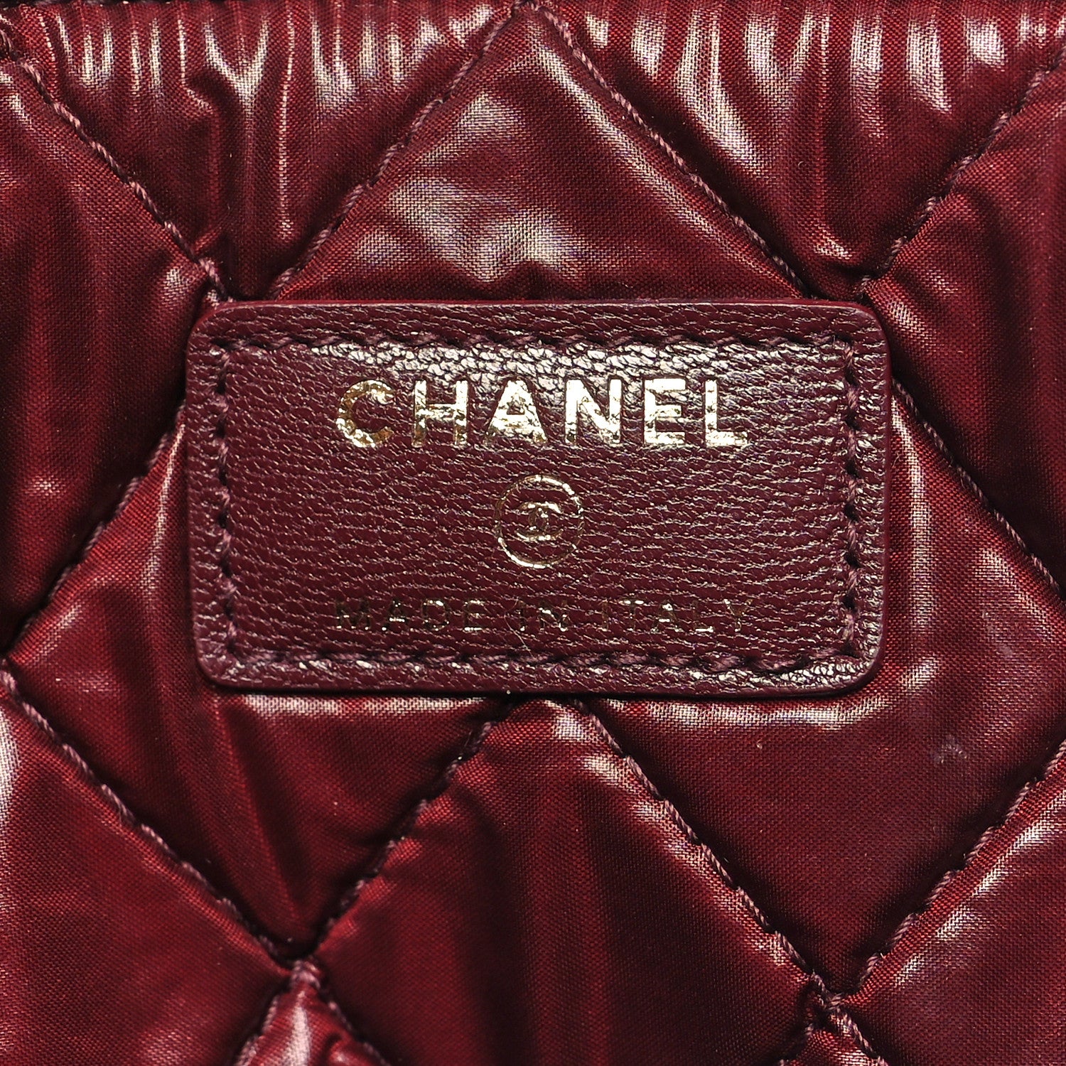 Chanel Sheepskin Quilted Large Vintage Mademoiselle Cosmetic Case Black 6 of 12