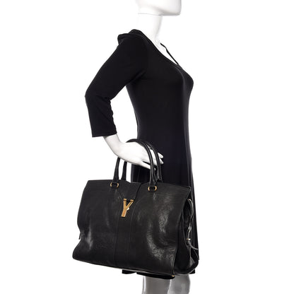Saint Laurent Sheepskin Large Cabas ChYc Black 2 of 10