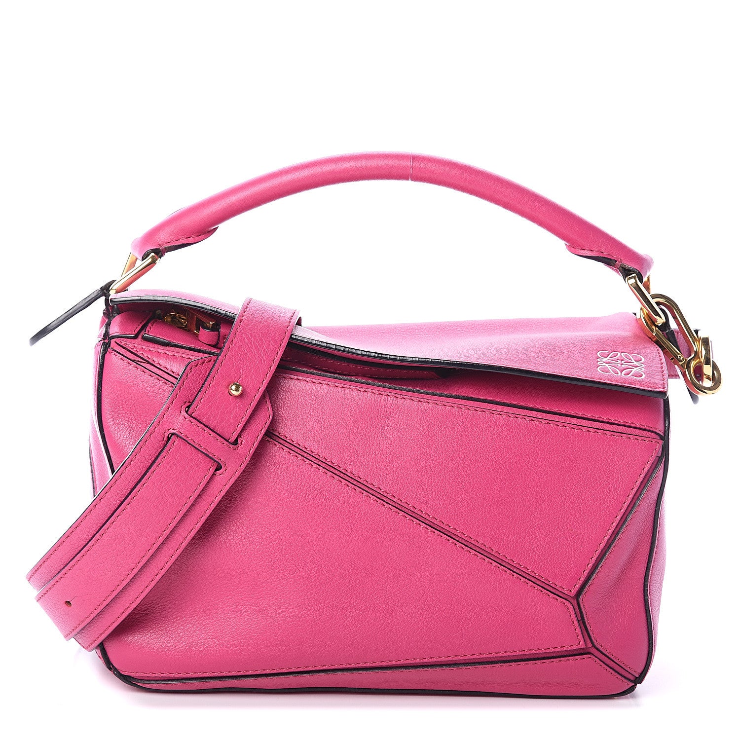 Loewe Calfskin Small Puzzle Bag Fuchsia 1 of 8