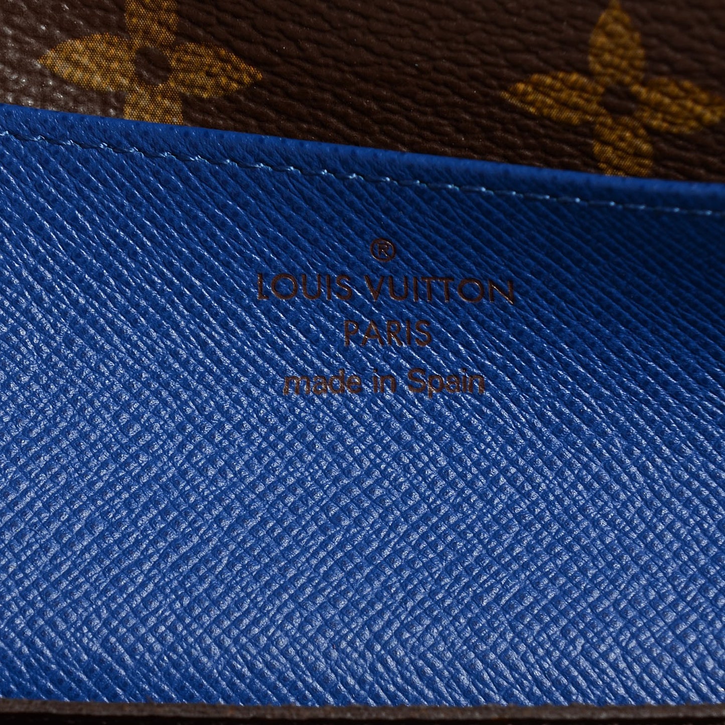 Monogram Emilie Wallet Blue