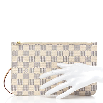 Louis Vuitton Damier Azur Neverfull MM GM Pochette 2 of 8