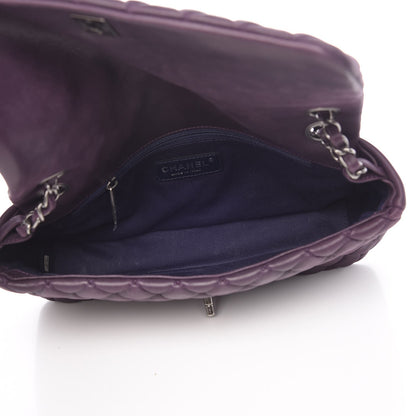 Chanel Iridescent Calfskin Quilted Large New Bubble Flap Plum 5 of 10