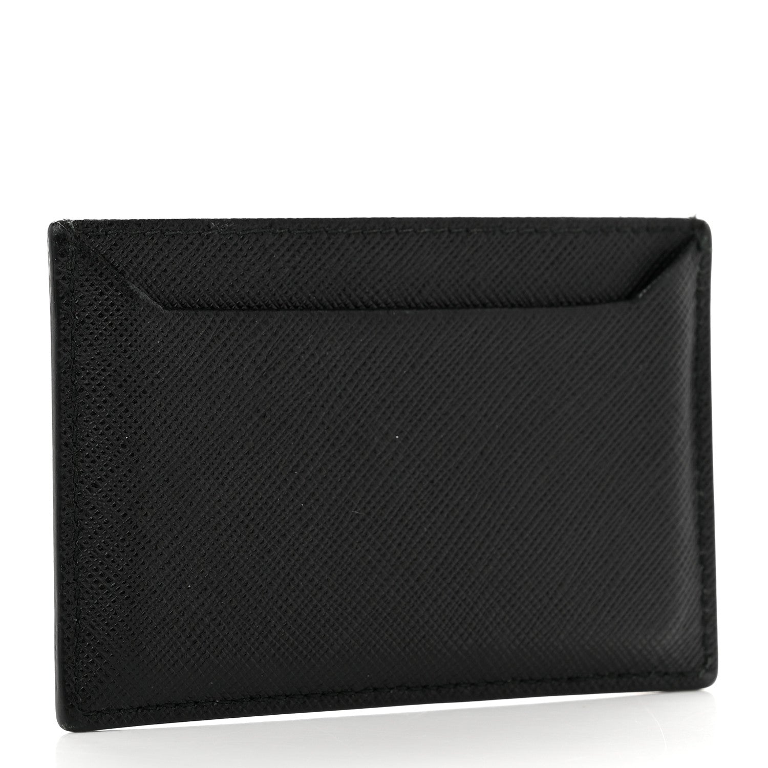 Prada Saffiano Metal Card Case Black 3 of 6