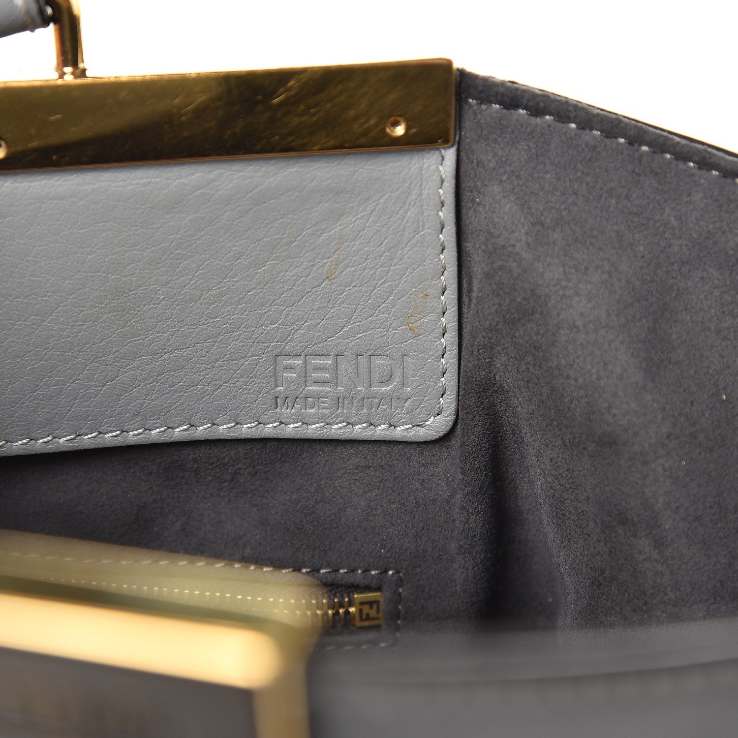 Fendi Vitello Elite Large 3Jours Tote Grigio 8 of 11