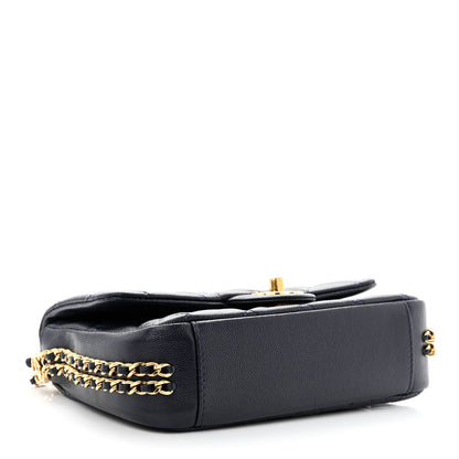 Chanel Caviar Quilted Mini CC You Flap Navy 4 of 11