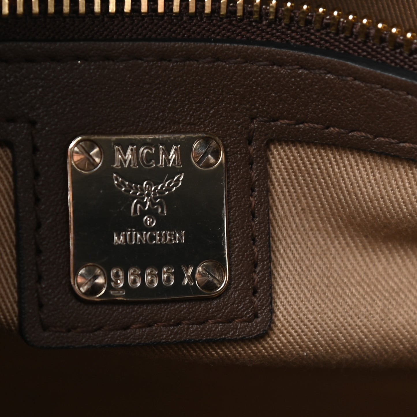 Calfskin Ottomar Monogram Medium Essential Tote Chestnut