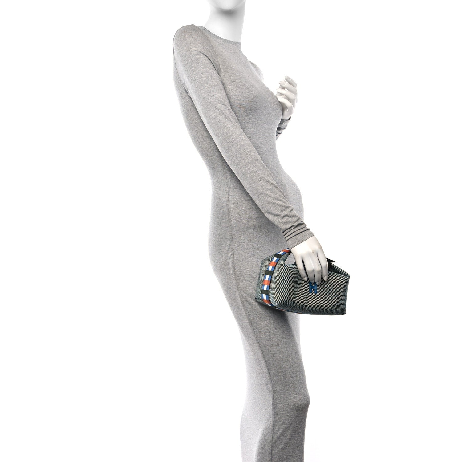 Hermes Wool Small Bride-A-Brac H Natte Pouch Vert Foret 3 of 9