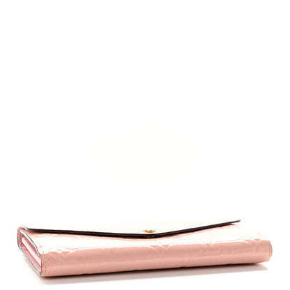 Louis Vuitton Vernis Sarah Wallet NM Rose Ballerine 4 of 15