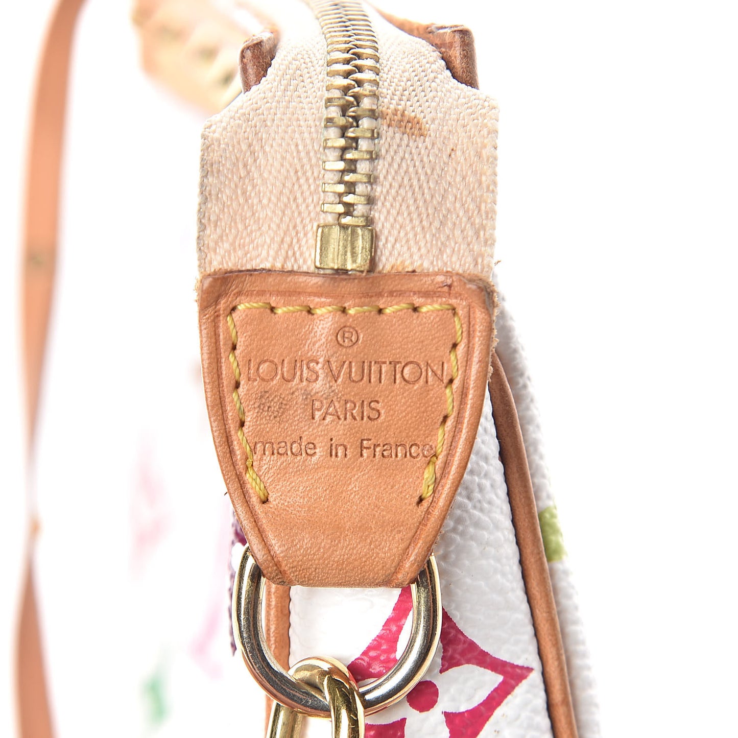 Monogram Multicolor Pochette Accessories White