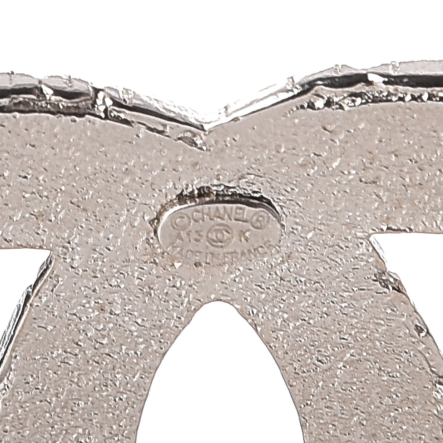 Crystal CC Brooch Silver