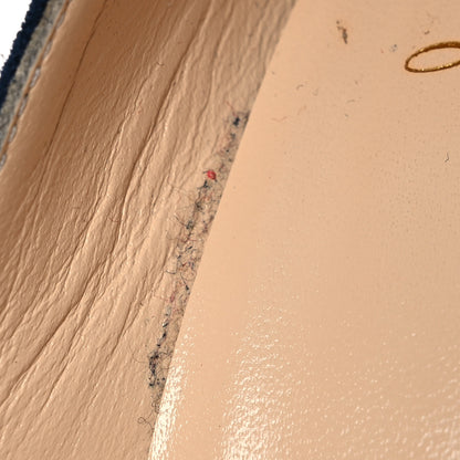 Christian Louboutin Veau Velours Eloise 100 Pumps 38.5 Marine 12 of 14