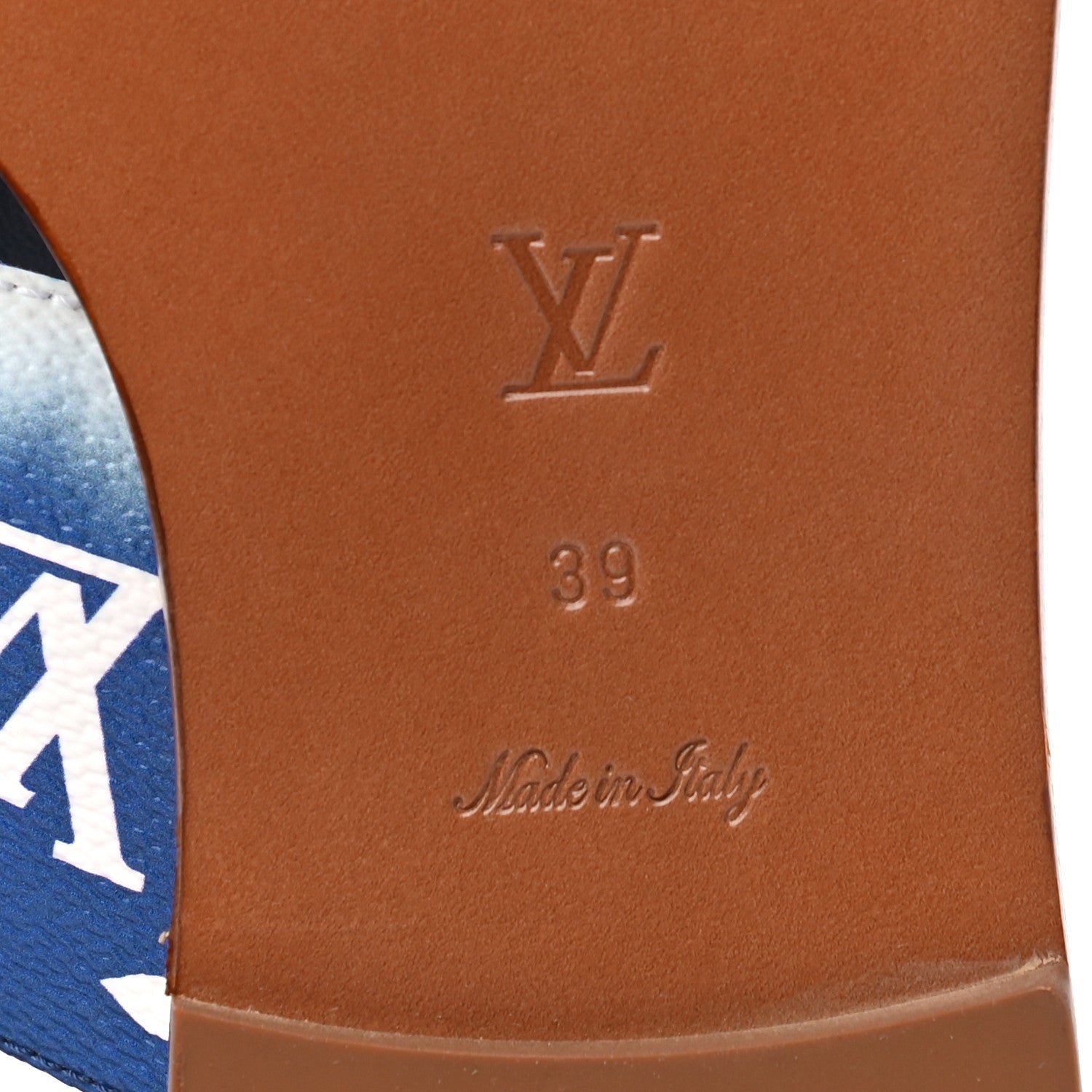Louis Vuitton Monogram Escale Palma Sandals 39 Blue 7 of 8