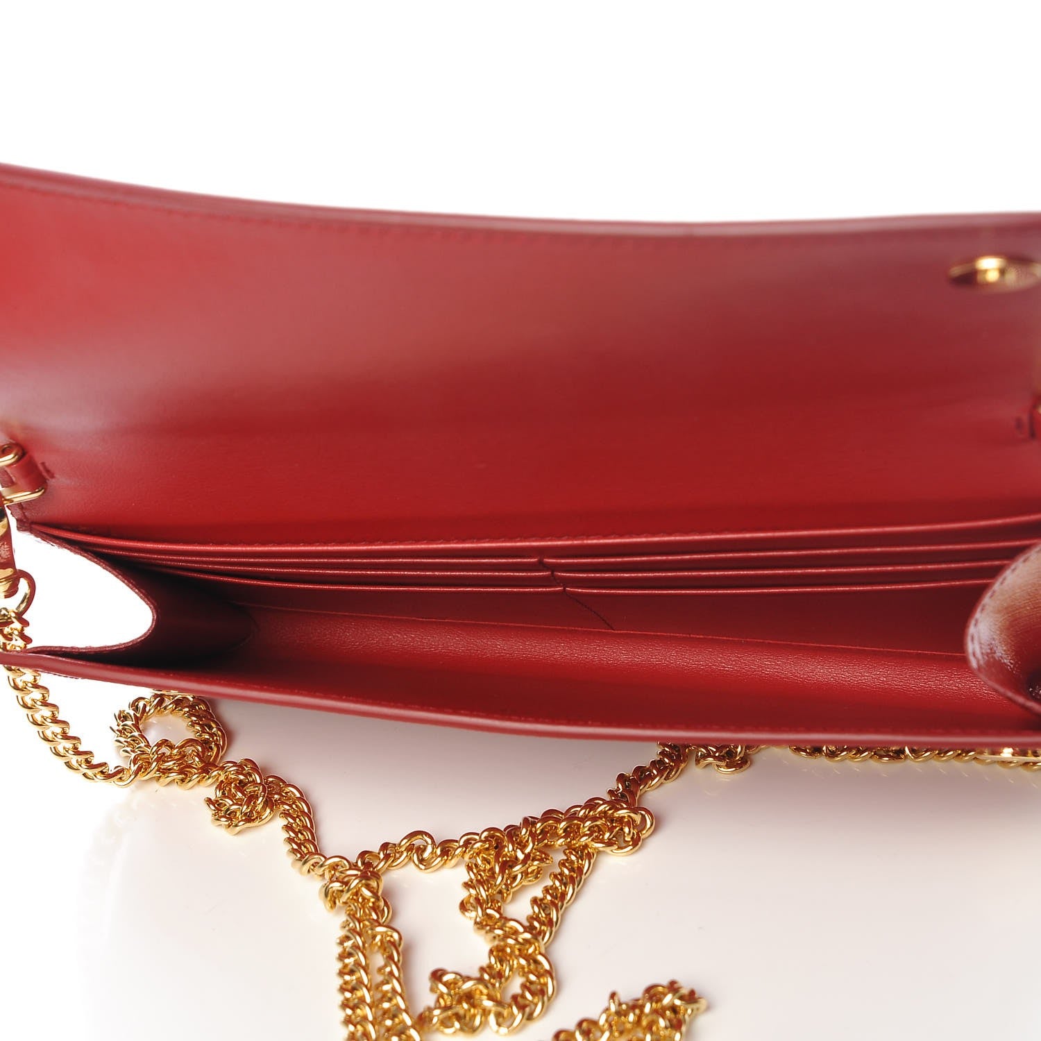 Prada Saffiano Vernice Mini Bag Rosso 5 of 8