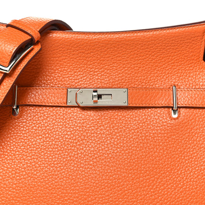 Hermes Taurillon Clemence Jypsiere 28 Orange 8 of 10