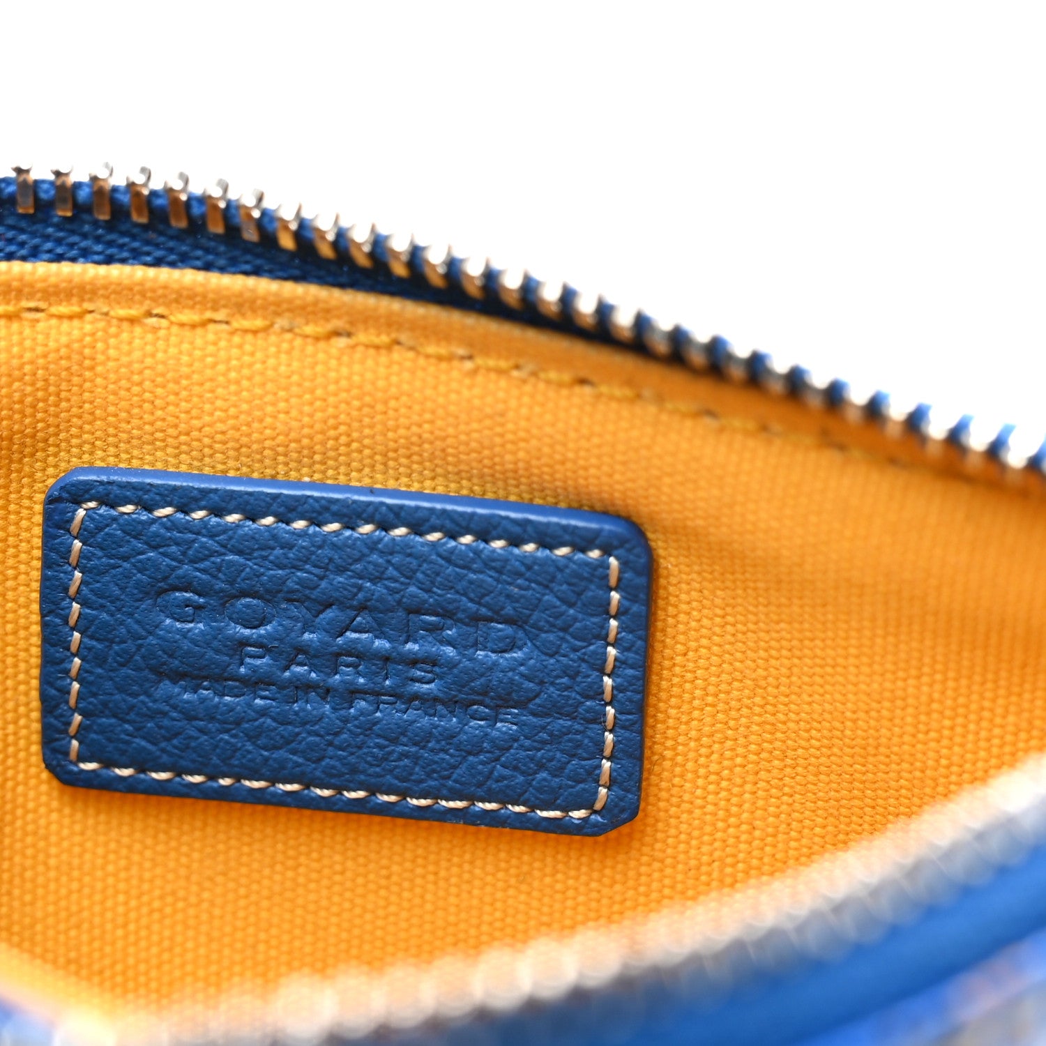Goyard Goyardine Nano Senat Key Pouch Blue 6 of 9