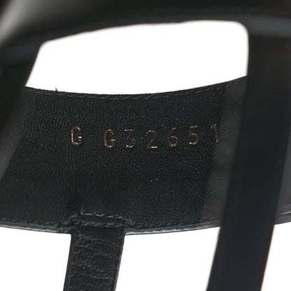 Chanel Lambskin Logo CC Turnlock Sandals 39.5 Black 8 of 9