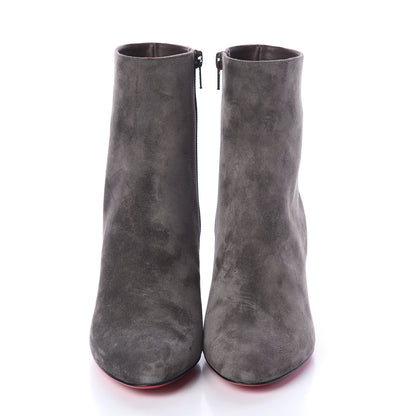 Christian Louboutin Suede Top 70 Ankle Boots 36.5 Grey 2 of 7
