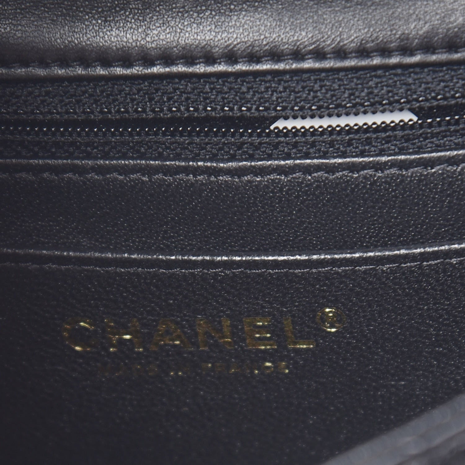 Chanel Lambskin Quilted Mini Square Flap Black 6 of 9