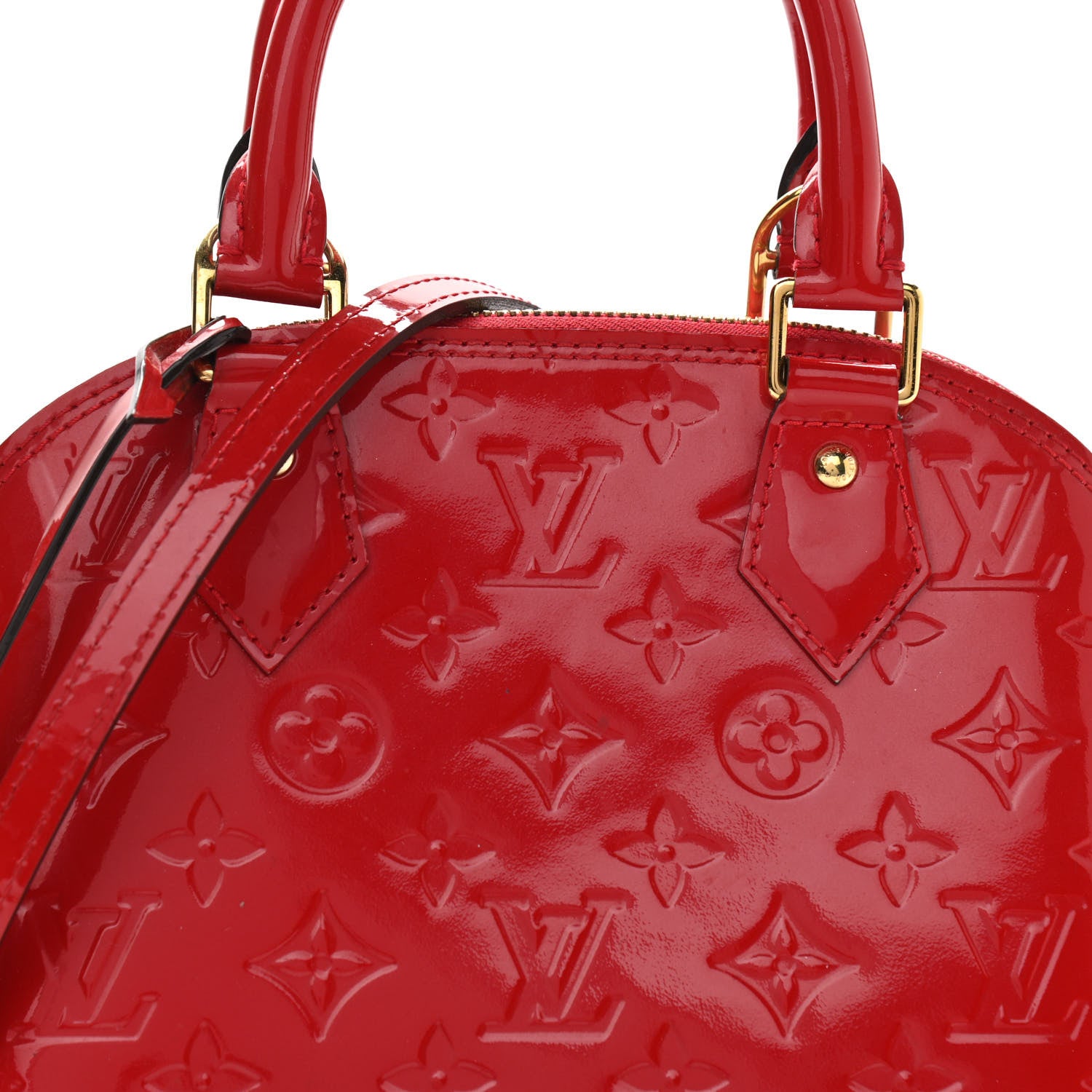 Louis Vuitton Vernis Alma BB Cherry 7 of 13