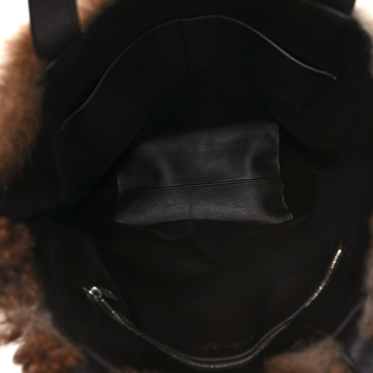 Bottega Veneta Shearling Tote Fondant 1650419 – FASHIONPHILE