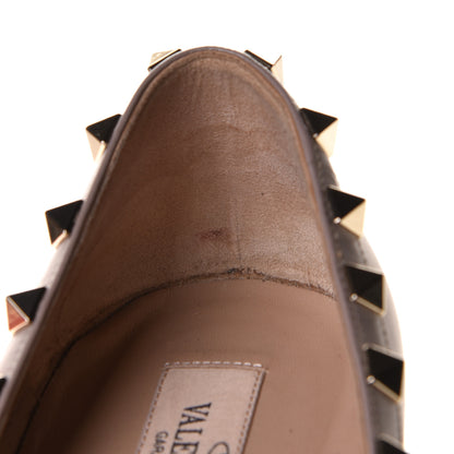Valentino Garavani Nappa Rockstud Ballerina Flats 39.5 Poudre 20 of 22