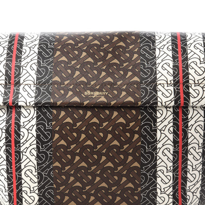 Burberry E-Canvas Monogram Stripe XL Sonny Bum Bag Bridle Brown 9 of 9