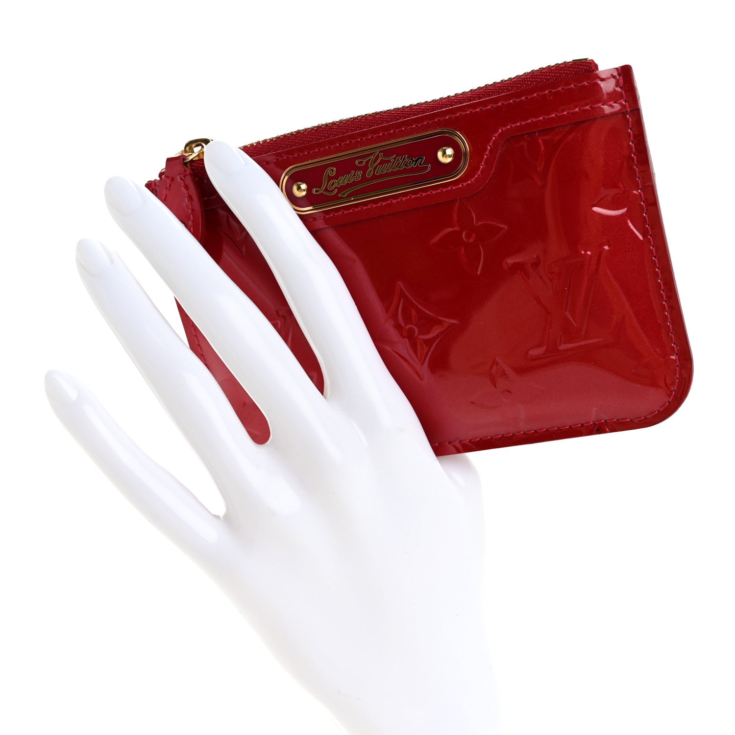Louis Vuitton Vernis Key Pouch Pomme D'Amour 2 of 11