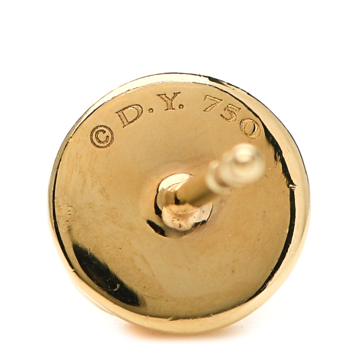 18K Yellow Gold 8mm Sculpted Cable Earrings