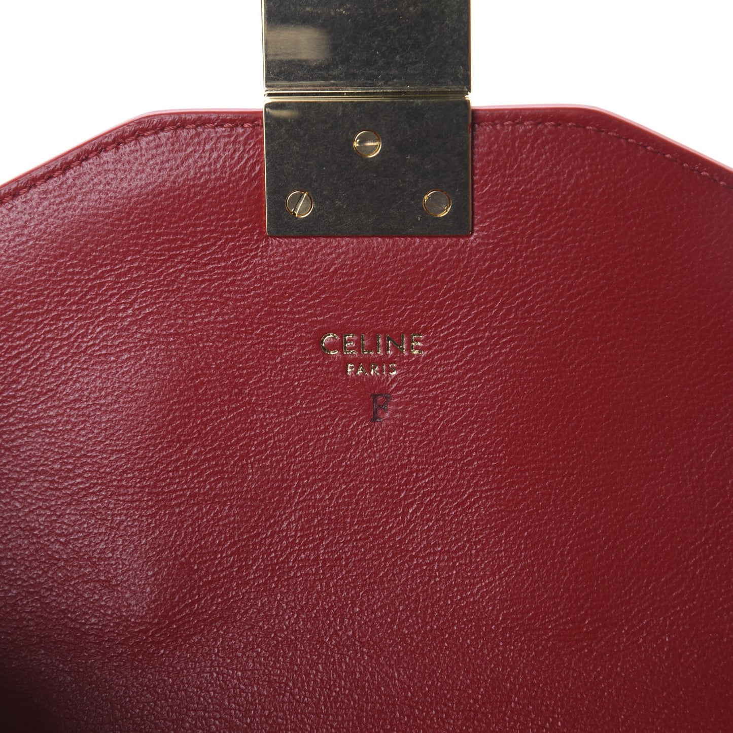 Shiny Calfskin Medium C Bag Red
