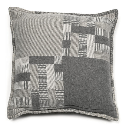Hermes Wool Cashmere Avalon Paper Block Pillow Gris Acier 2 of 3