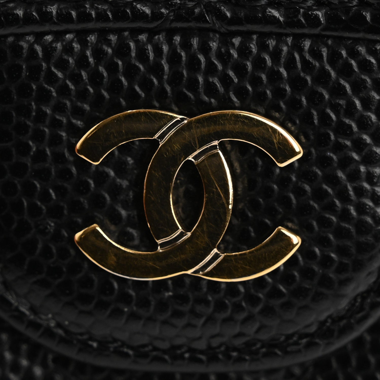 Chanel Caviar Quilted Flap Card Holder Wallet Black 9 of 12