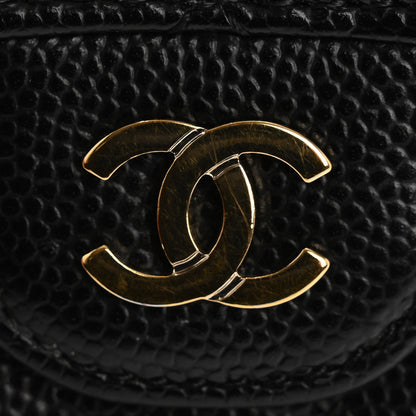 Chanel Caviar Quilted Flap Card Holder Wallet Black 9 of 12