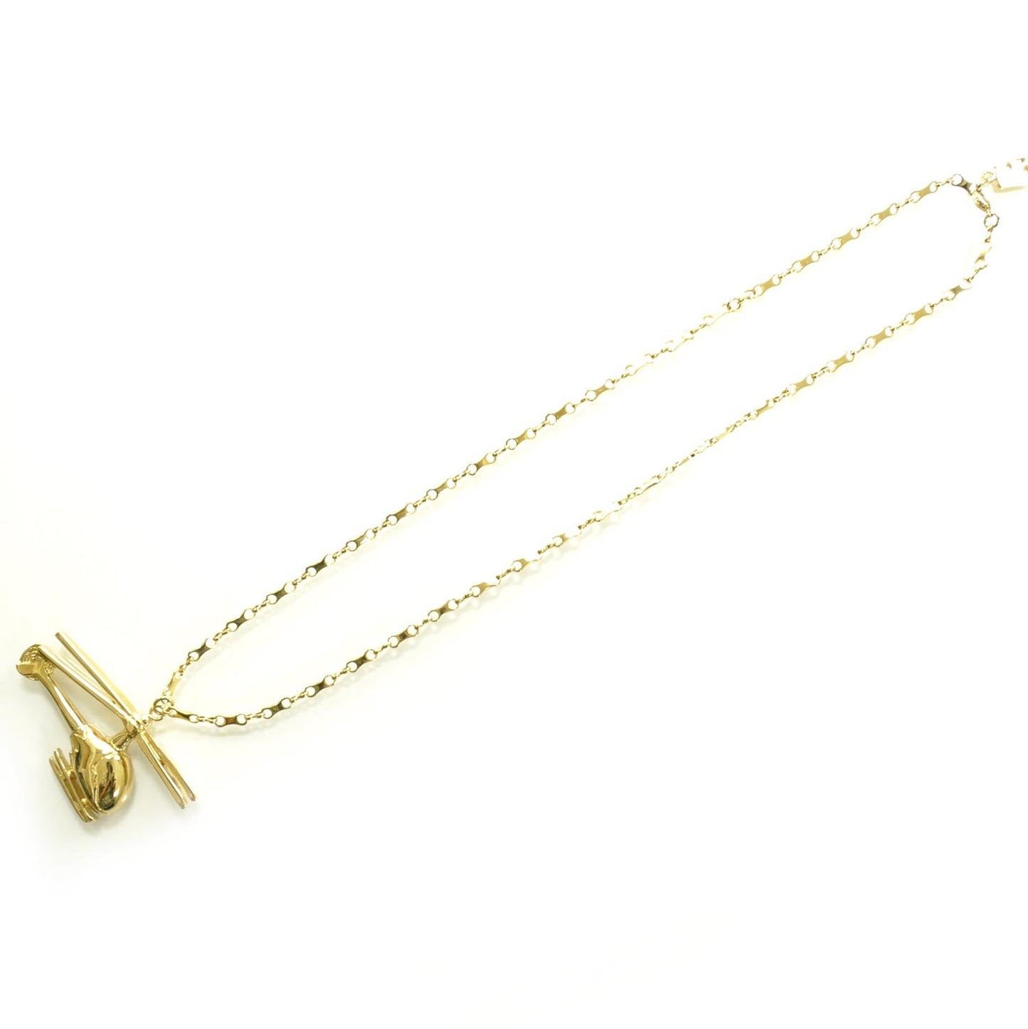 Helicopter Necklace Gold