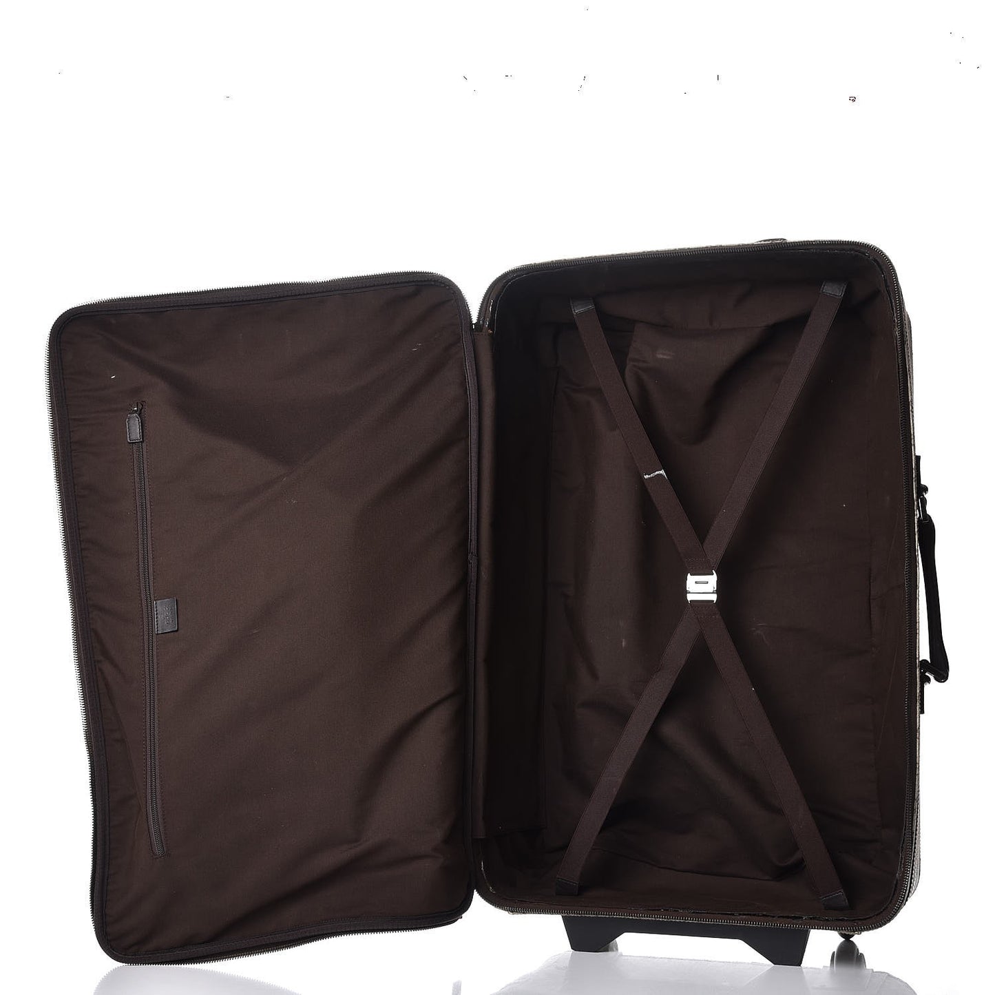 GG Plus Monogram Large Web Trolley Brown