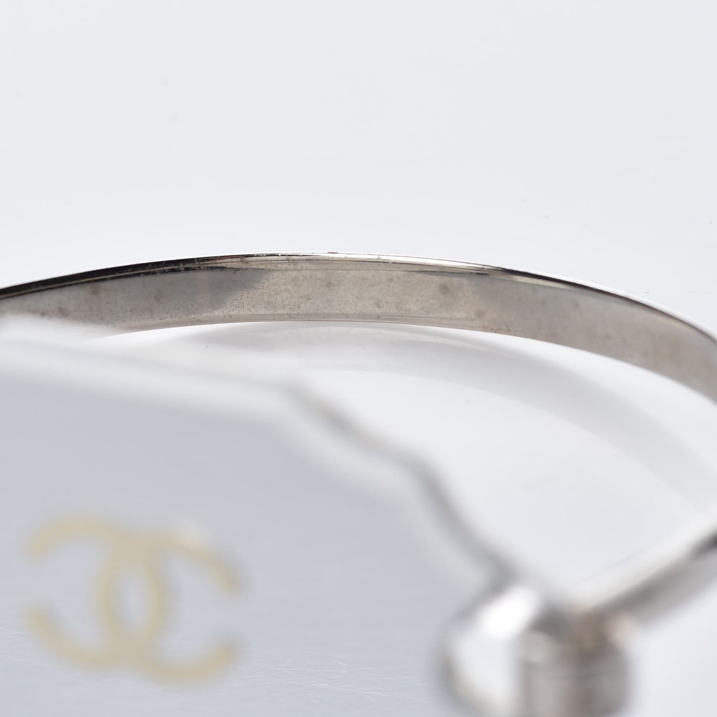 Resin Mirror CC Bangle Silver