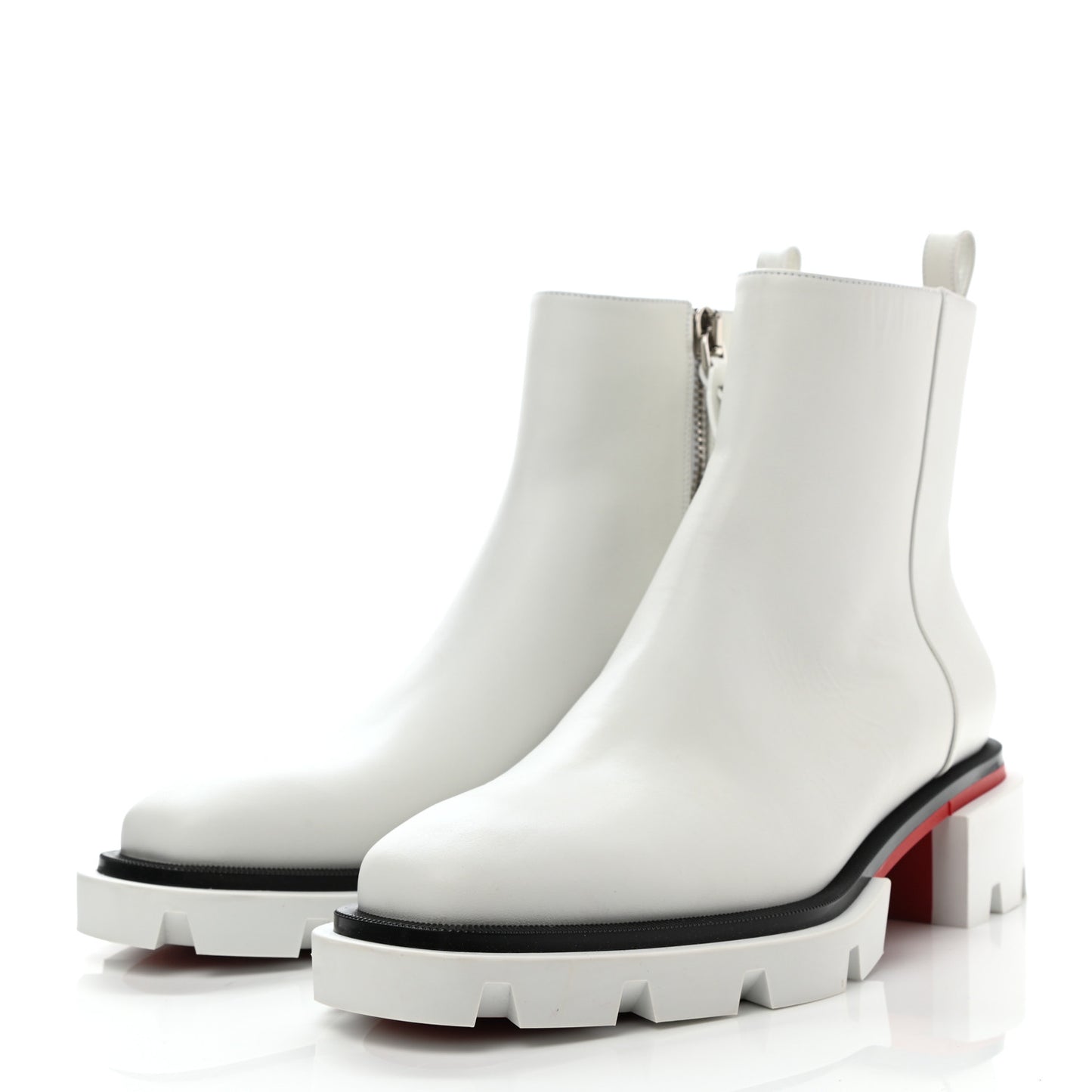 Calfskin Maxiboot Boots 41 Bianco