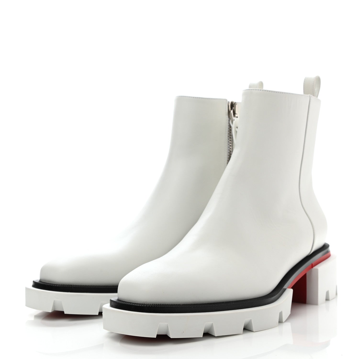 Christian Louboutin Calfskin Maxiboot Boots 41 Bianco 3 of 8