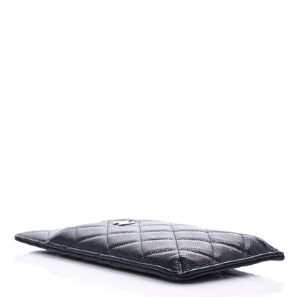 Chanel Caviar Quilted Classic Flat Wallet Pouch Black 4 of 8