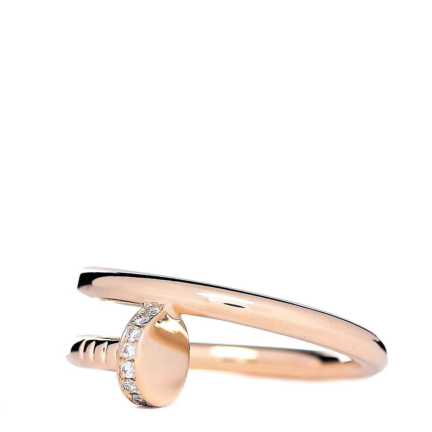 Cartier 18K Yellow Gold Diamond Juste Un Clou Ring 62 10 3 of 7