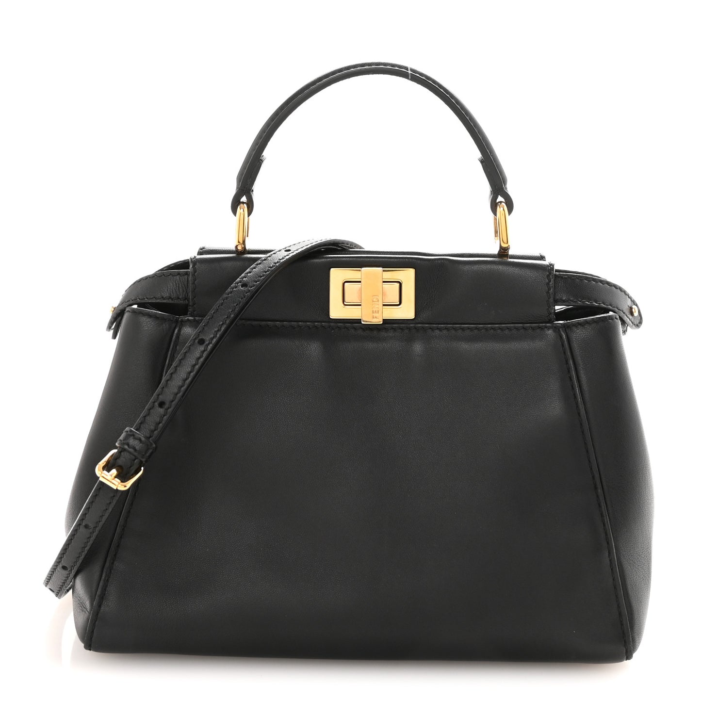 Nappa Mini Peekaboo Iconic Satchel Black