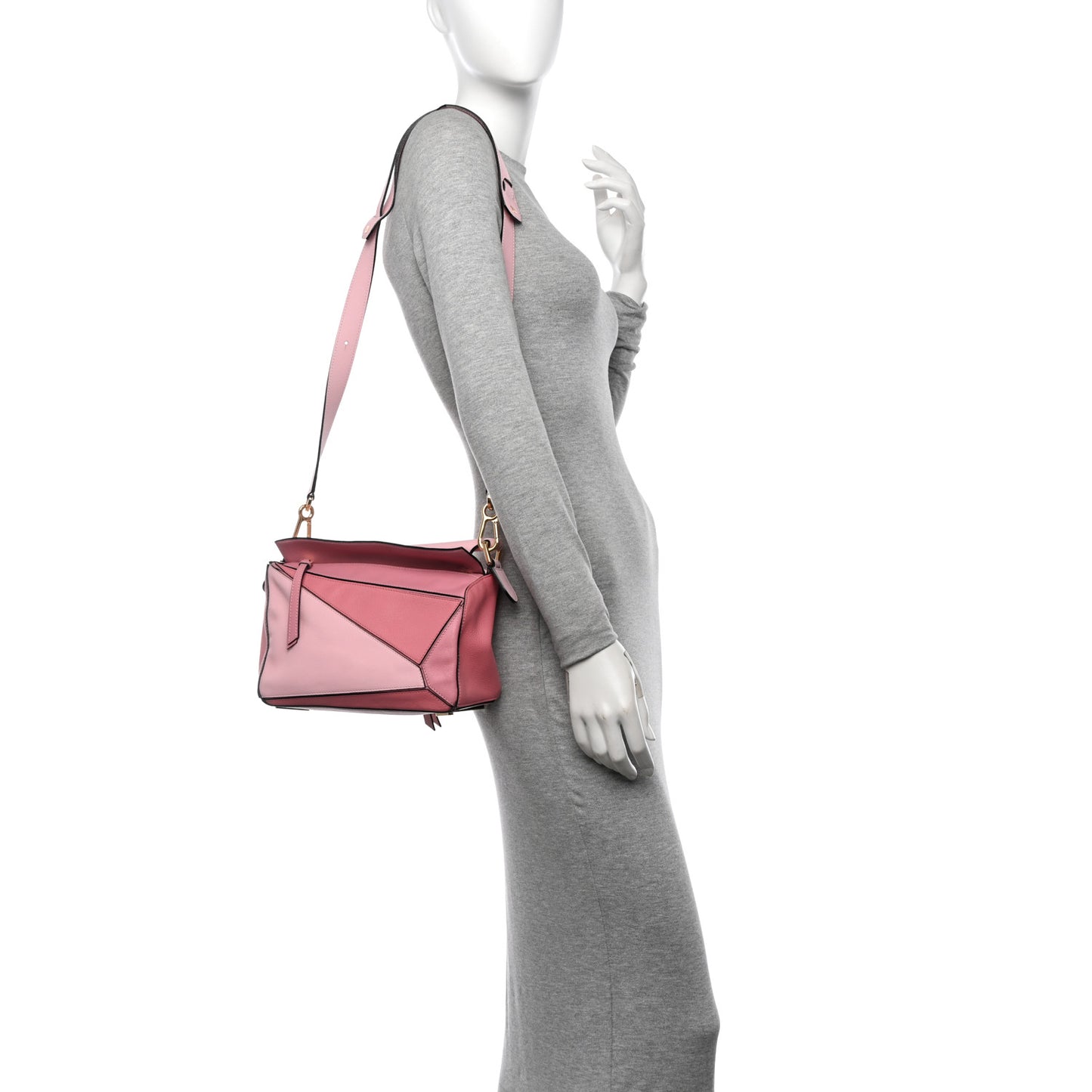 Calfskin Small Puzzle Bag Rosa