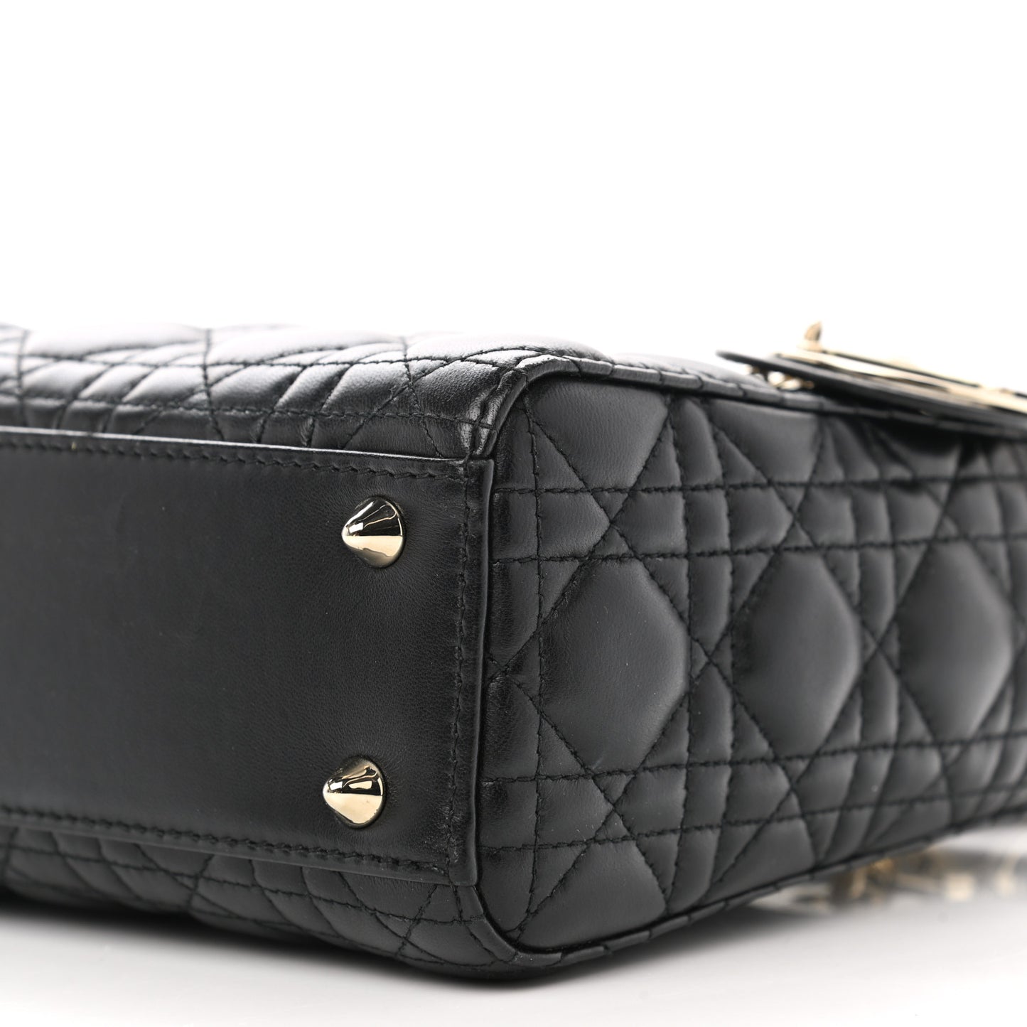Lambskin Cannage Small My ABCDior Lady Dior Black