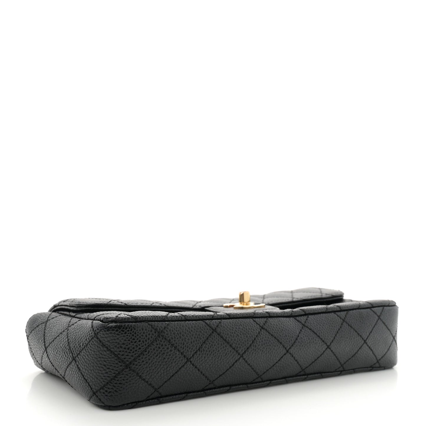 Caviar Quilted East West Flap Black
