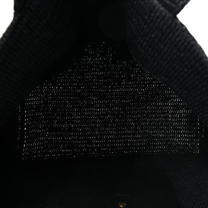 Saint Laurent Raffia Logo Tote Black 5 of 9