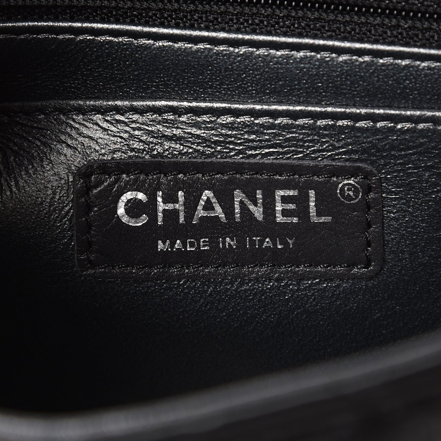 Lambskin Quilted Mini Rectangular Flap Black