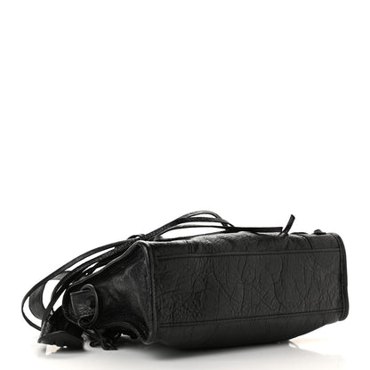 Balenciaga Agneau Arena Classic Black Hardware Mini City Black 4 of 10