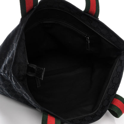 Gucci GG Monogram Large Web Handle Vertical Tote Black 5 of 8