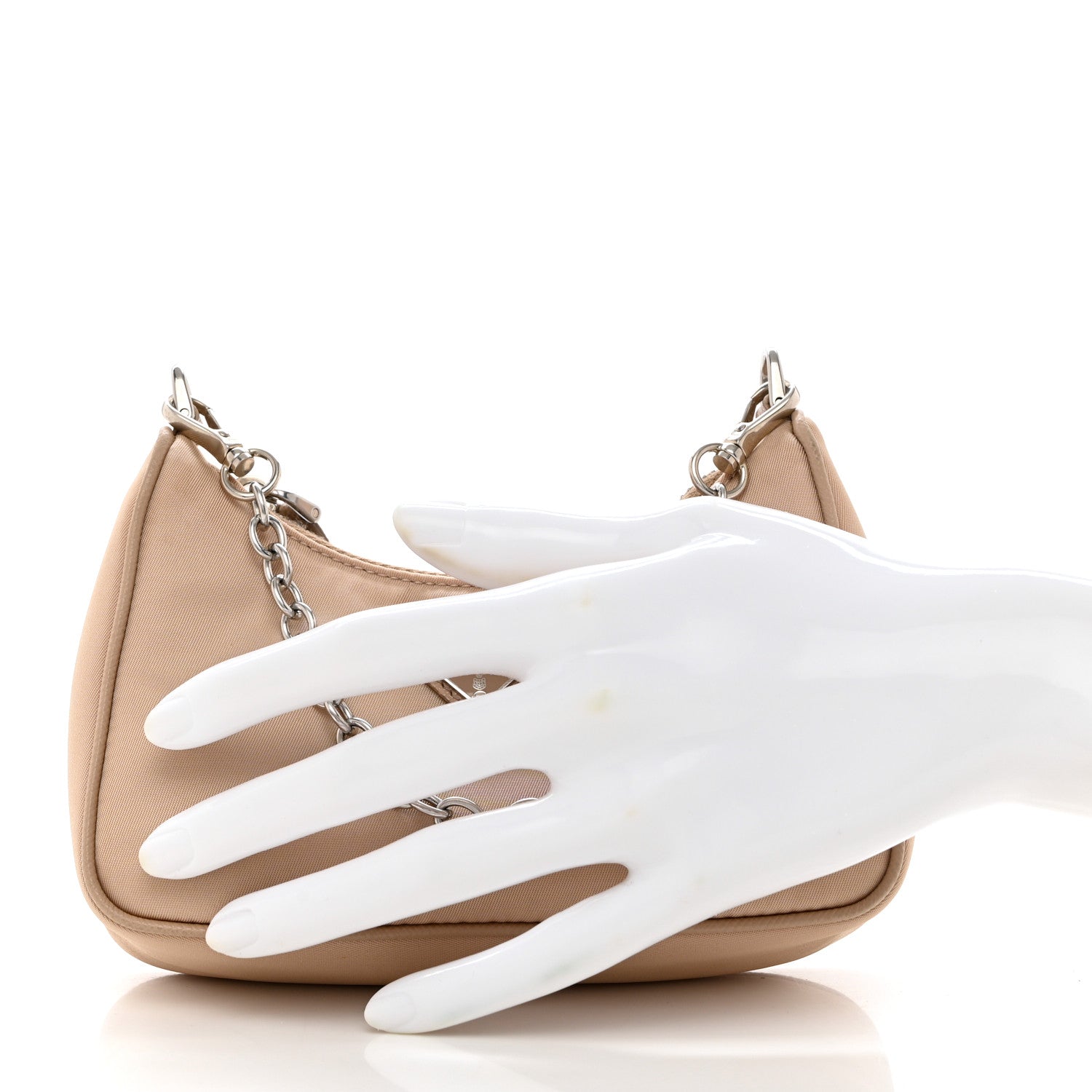 Prada Tessuto Nylon Saffiano Mini Re-Edition 2000 Shoulder Bag Cammeo 2 of 8