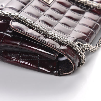 Chanel Patent Chocolate Bar Mademoiselle Flap Burgundy 17 of 18