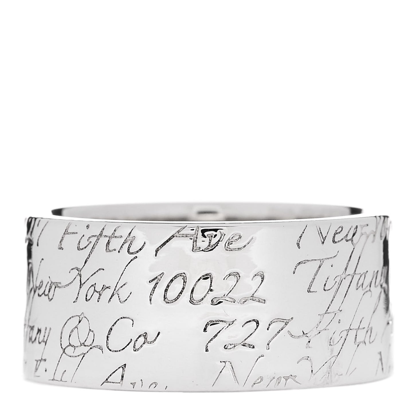 Sterling Silver 10mm Notes Wide Ring 60 9